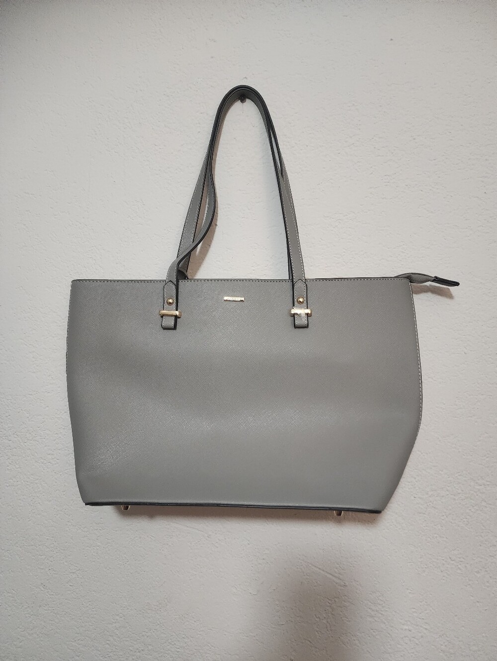 Lovevook Elegant Gray Women's Tote Bag - Structured Everyday Shoulder Bag